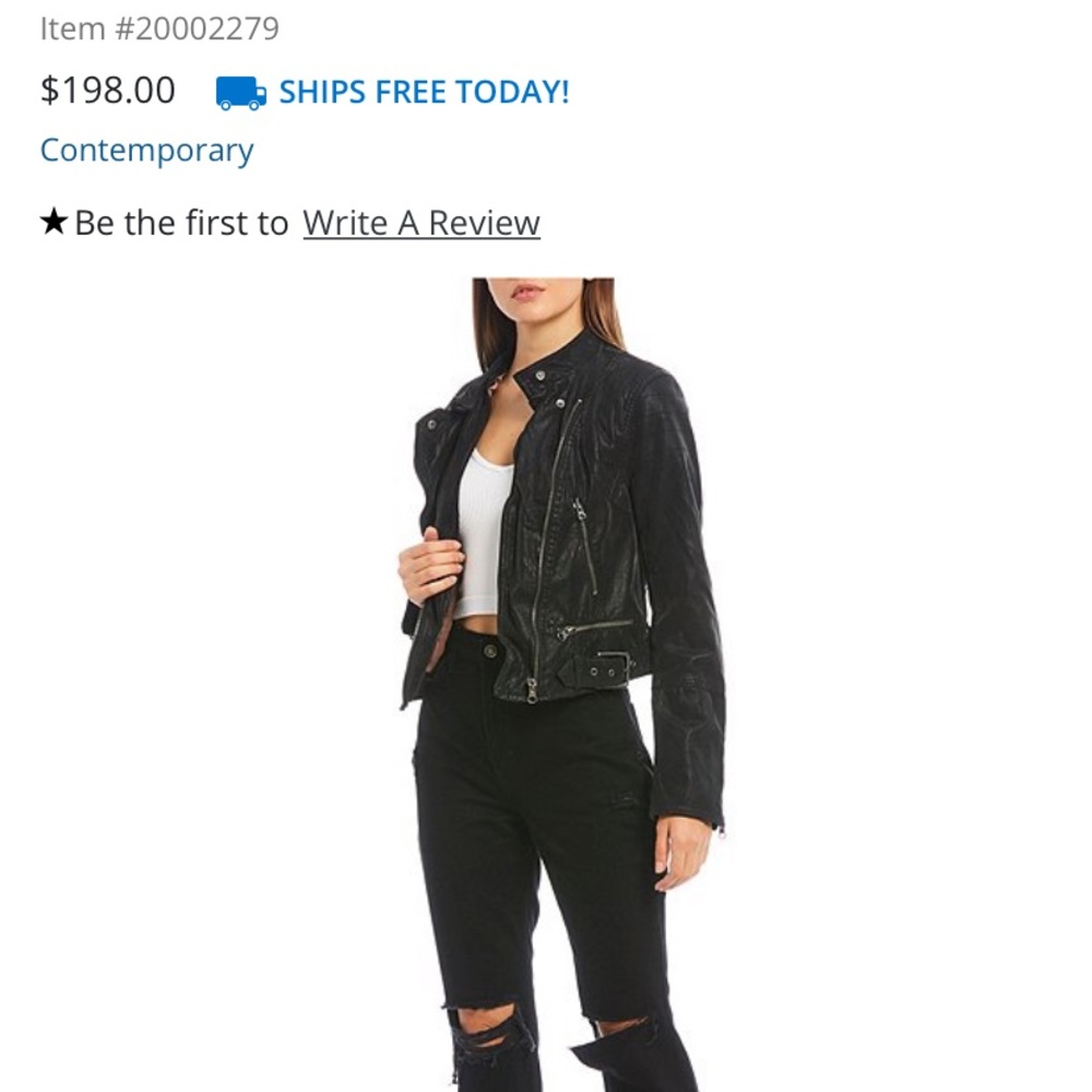 Black free people moto jacket